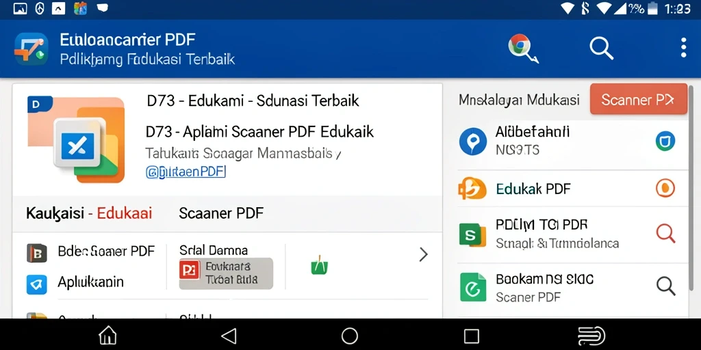 Antarmuka D73 yang intuitif dan fungsi scanner PDF yang efektif.