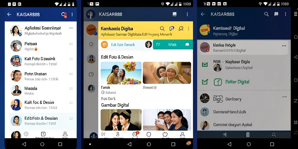 Tampilan antarmuka aplikasi KAISAR888 yang intuitif dan menarik.