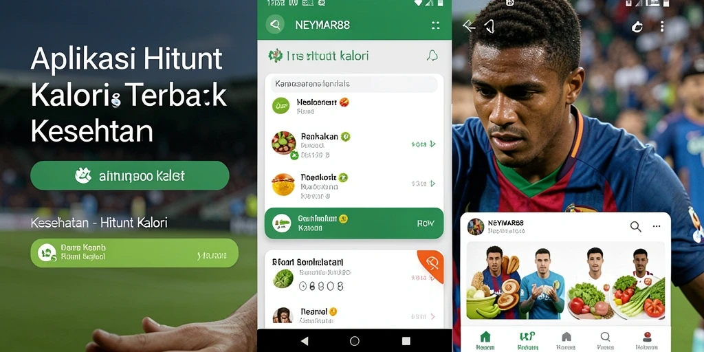 Tampilan antarmuka aplikasi Hitung Kalori NEYMAR88 yang user-friendly.