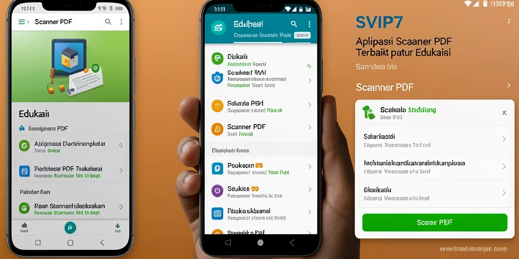Antarmuka pengguna SVIP7 yang sederhana dan efektif untuk Scanner PDF.