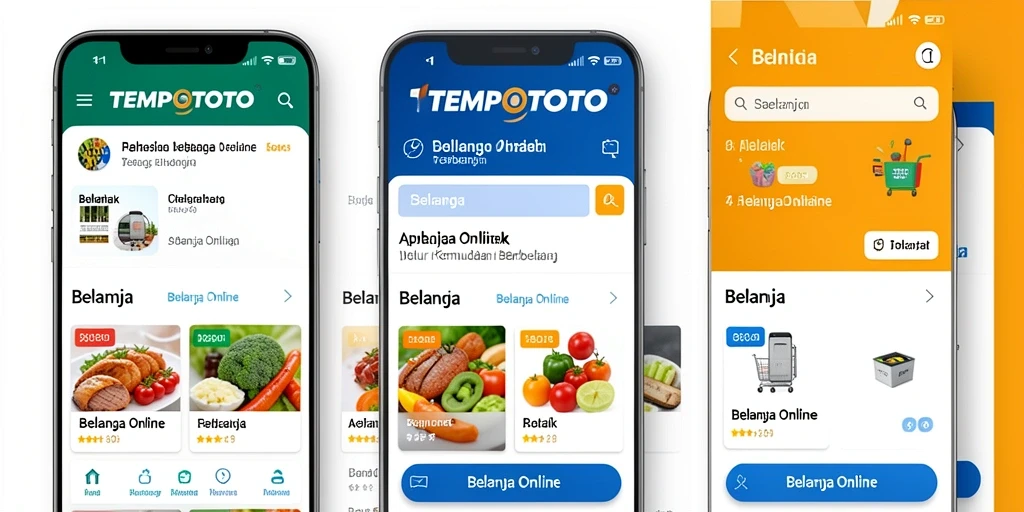 Tampilan antarmuka aplikasi TEMPOTOTO yang menarik dan fungsional.